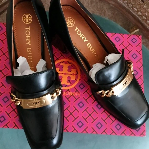 Ruby Loafer-Sierra- Tory Burch Elegant Black Leather Women's Loafers - Picture 2 of 8